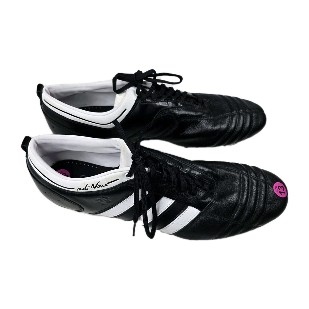 Adidas Adinova‎ Football Boots Mens Size 13 2008 Black Leather Football Sports